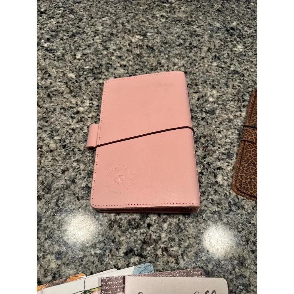 Lot of Planner Perfect Leather Travelers Notebook-Wide and journals